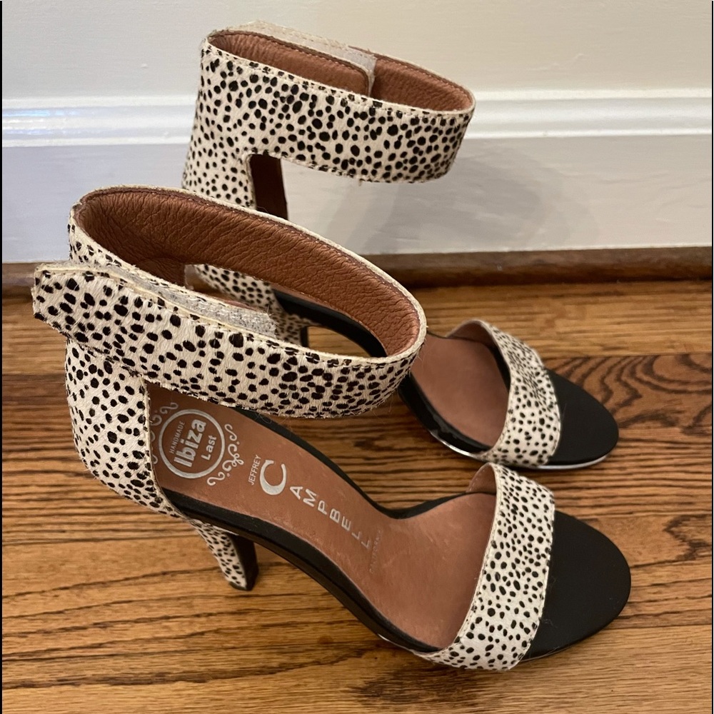 Jeffrey Campbell black and white sandals